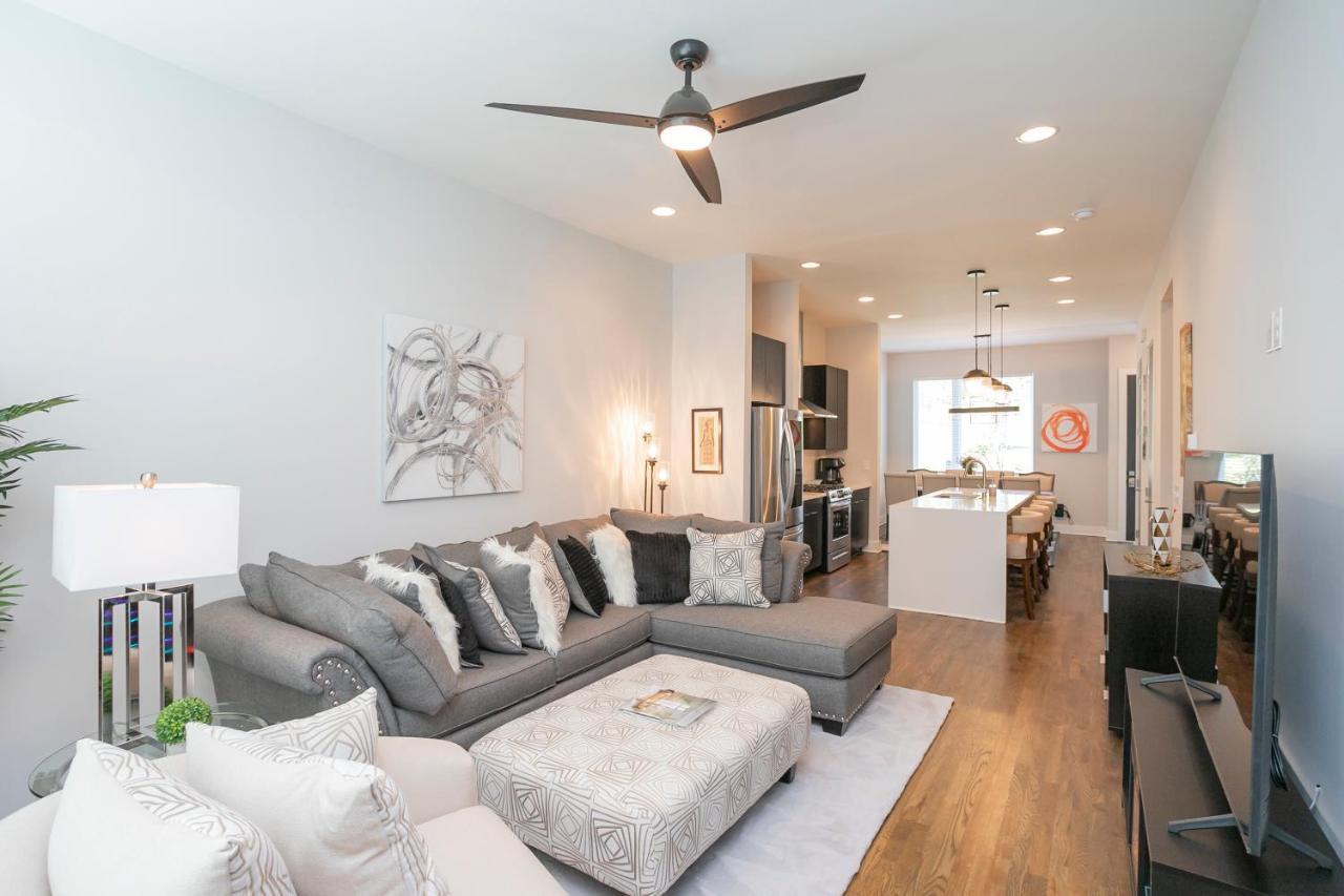 Luxury Townhome Skyline Views Mins To Dt Nashville Luaran gambar