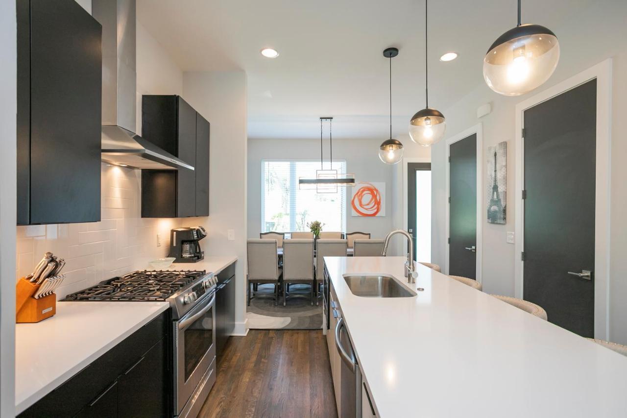 Luxury Townhome Skyline Views Mins To Dt Nashville Luaran gambar
