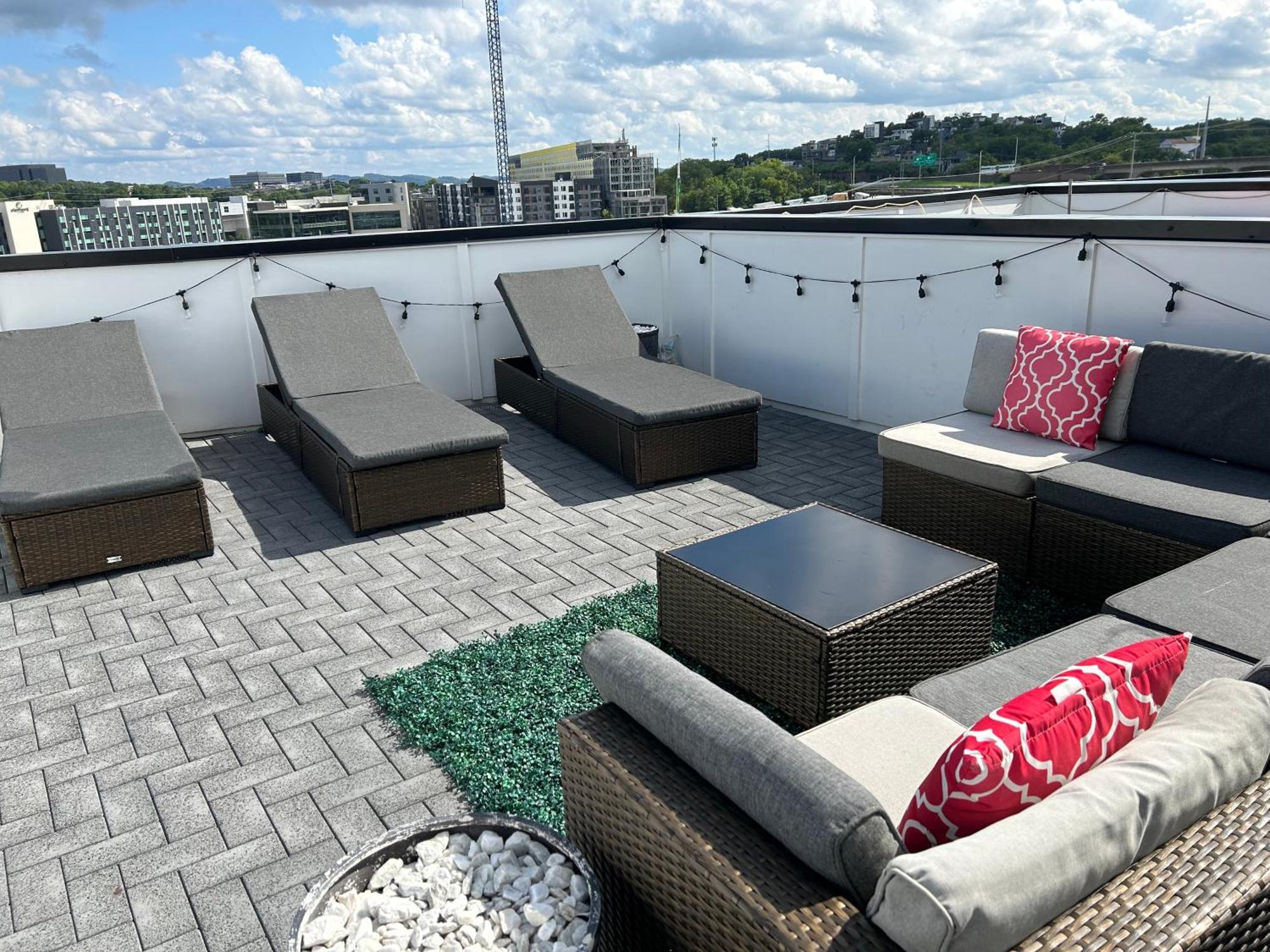 Luxury Townhome Skyline Views Mins To Dt Nashville Luaran gambar